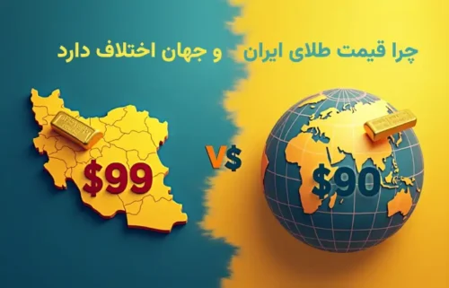 اختلاف قیمت طلای ایران و جهان